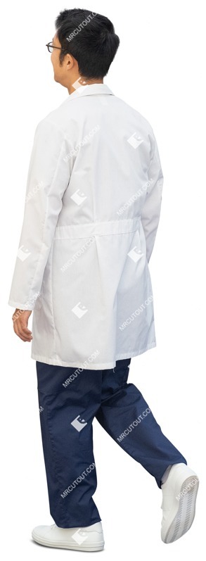 Doctor walking cut out people (11075)
