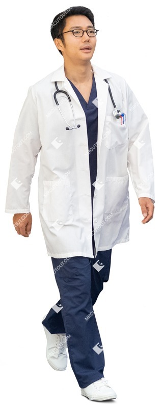 Doctor walking cut out pictures (13502)