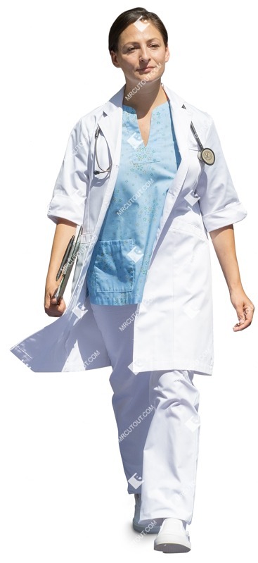 Doctor walking person png (11742)