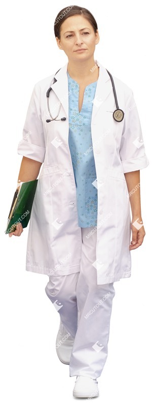Doctor walking person png (11740)