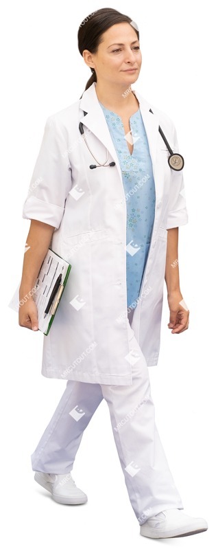 Doctor walking person png (11739)