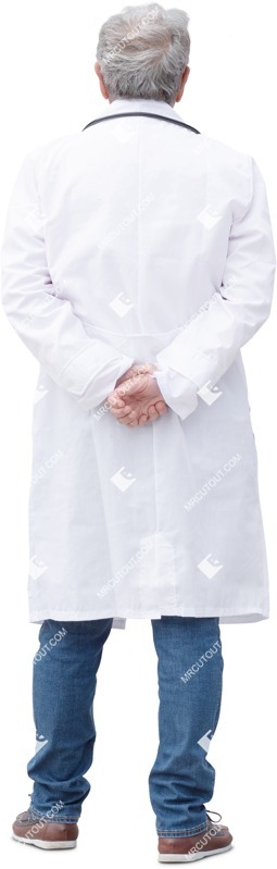 Doctor walking cut out people (19497)