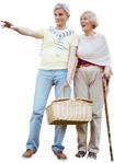 Elderly couple standing people png (4013) - miniature