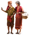 Cut out people - Elderly Couple Walking 0015 | MrCutout.com - miniature