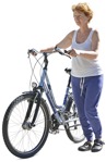 Elderly cycling people png (4410) - miniature