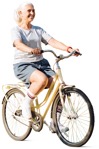 Elderly cycling human png (4079) - miniature