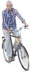 Elderly cycling person png (3467) - miniature