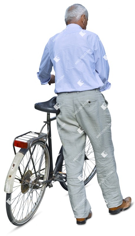 Elderly cycling people png (3137)