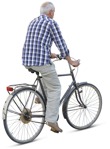 Elderly cycling people png (3304) - miniature