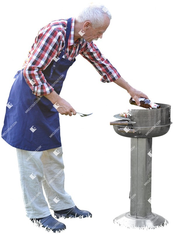 Elderly standing photoshop people (4244)