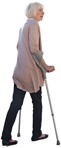 Elderly walking people png (3715) - miniature