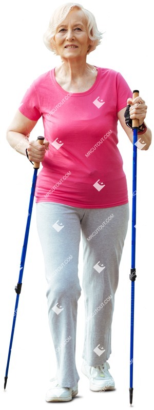 Elderly walking people png (3865)