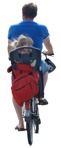 Family cycling people png (1421) - miniature