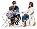 Family drinking people png (15815) | MrCutout.com - miniature