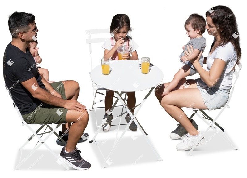 Family drinking png people (19704)