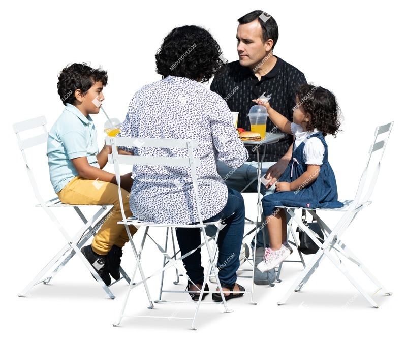Family drinking png people (17180)