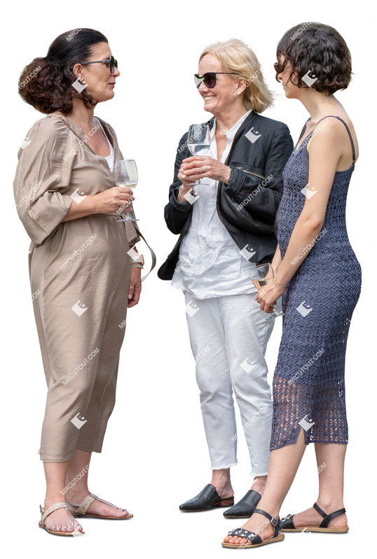Family drinking wine people png (20392)