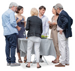 Family drinking wine people png (20412) - miniature