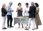 Family drinking wine people png (20394) - miniature