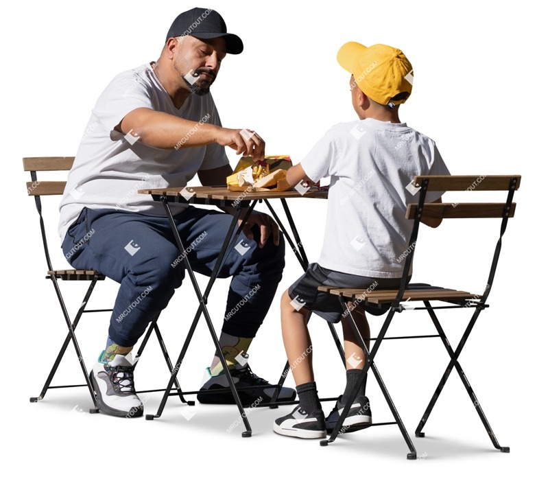 Family eating people png (15985)