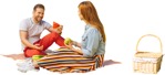 Family eating seated people png (5703) - miniature