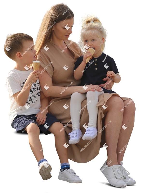 Family eating seated person png (10451)