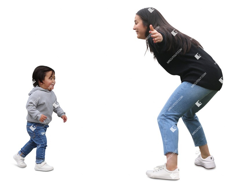 Family playing people png (9434)