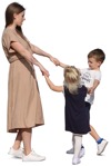 Family playing cut out pictures (10480) | MrCutout.com - miniature