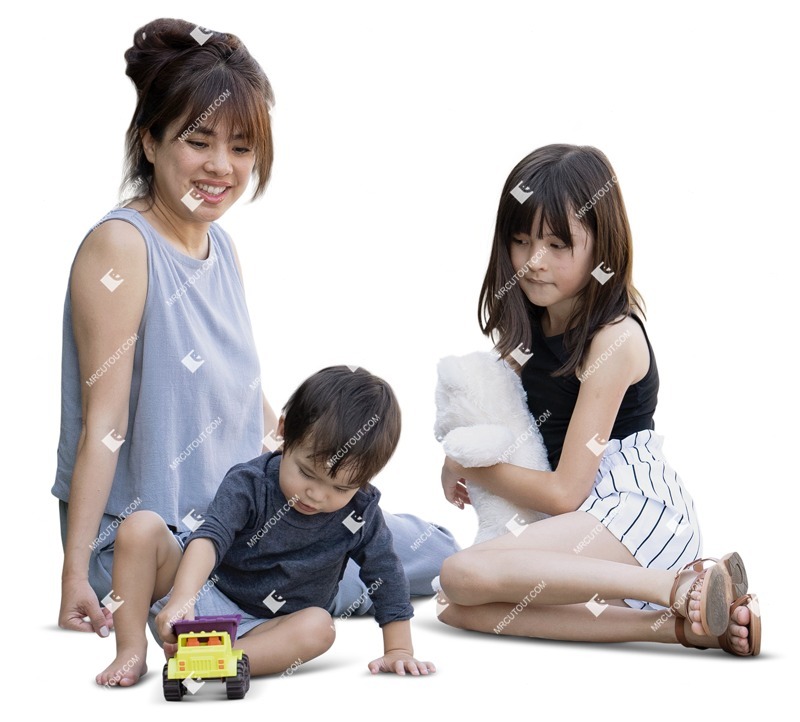 Family playing people png (16195)