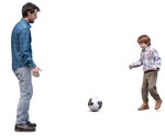 Family playing soccer people png (15790) | MrCutout.com - miniature
