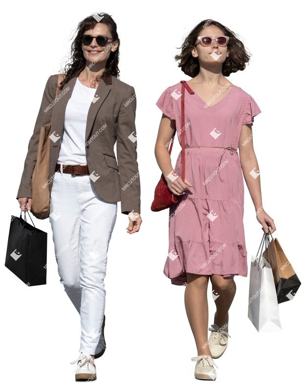 Family shopping people png (12509)