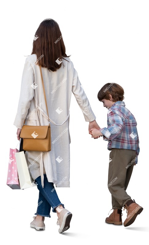 Family shopping person png (15304)