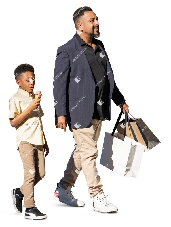 Family shopping people png (18341)