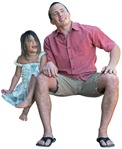 Family sitting people png (2623) - miniature
