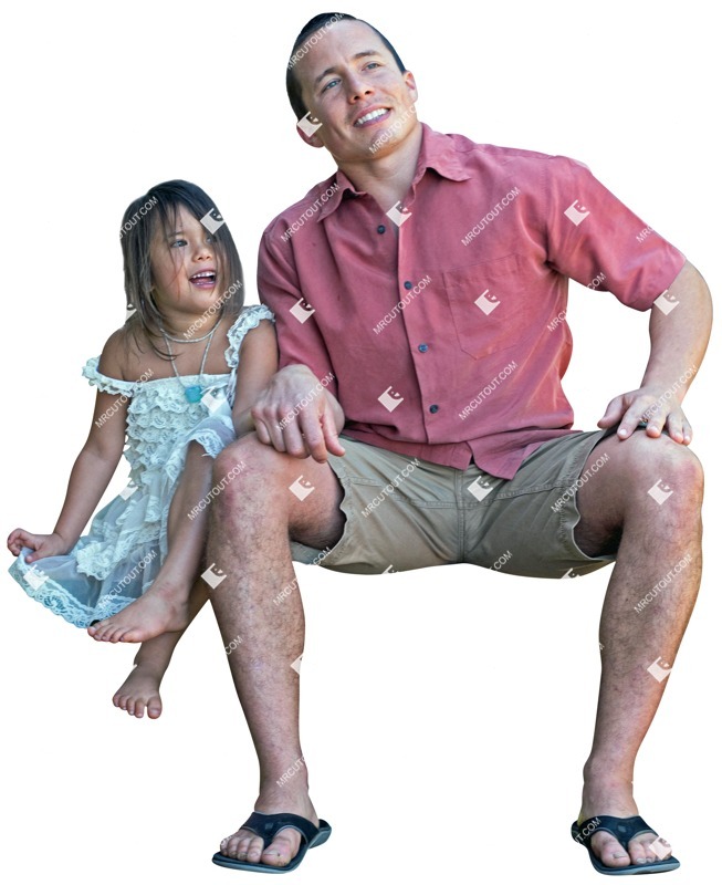 Family sitting people png (2762)