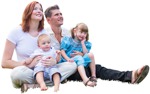 Family sitting people png (3402) - miniature