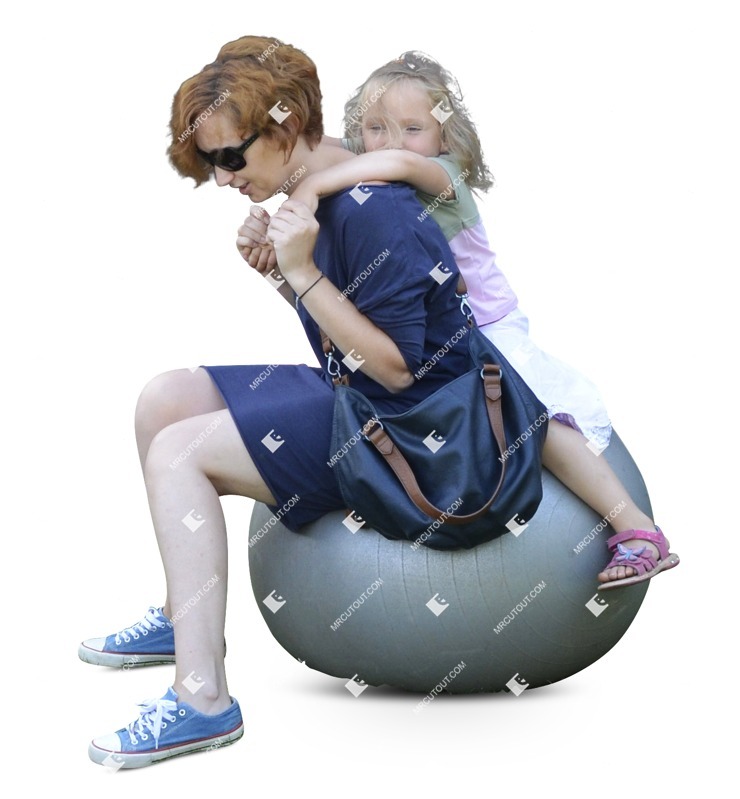 Family sitting people png (2065)