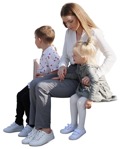 Family sitting person png (9867) - miniature