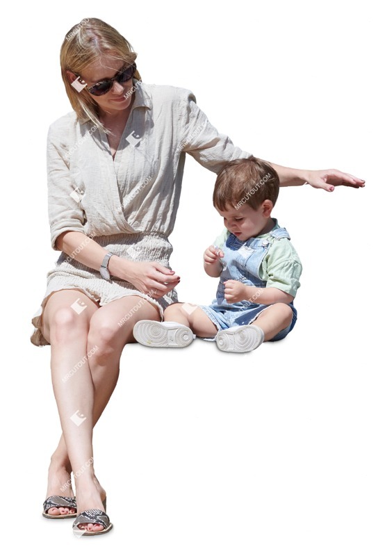 Family sitting cut out pictures (15173)