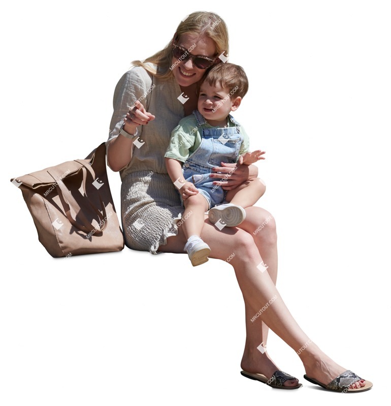 Family sitting cut out pictures (15862)