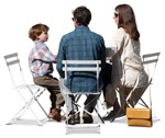 Family sitting people png (15817) - miniature