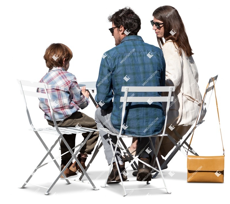 Family sitting people png (15392)