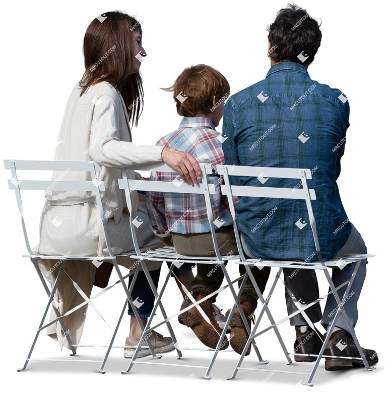 Family sitting people png (15680)
