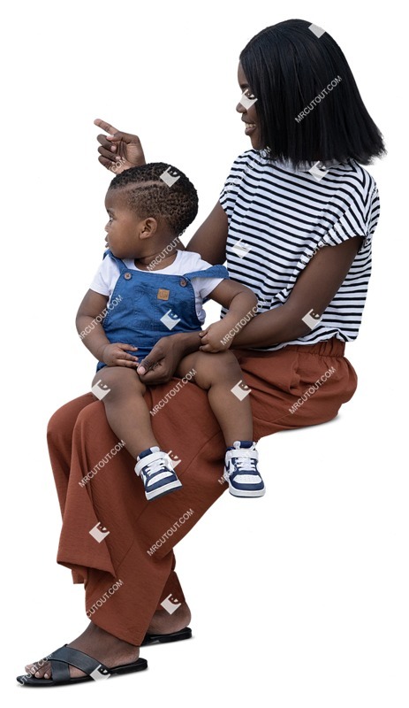 Family sitting png people (15643)