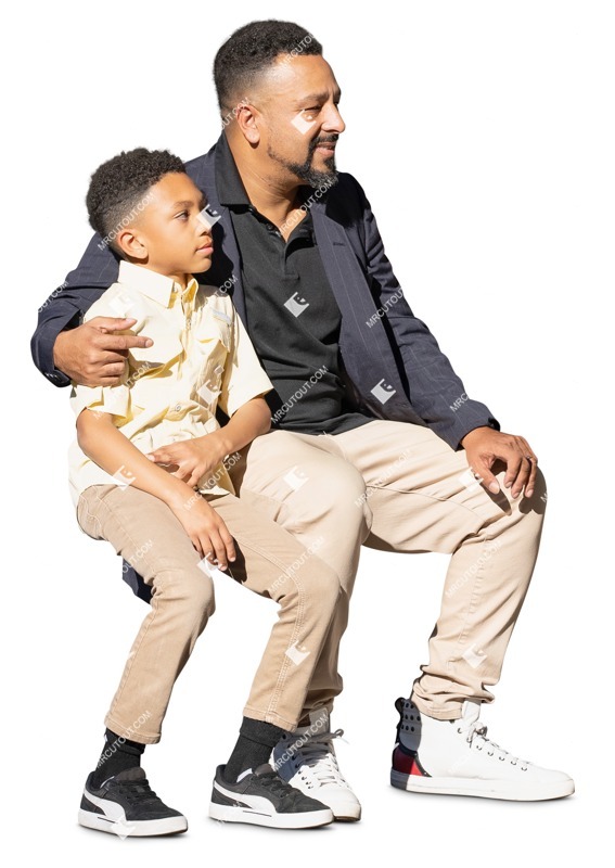 Family sitting people png (17755)