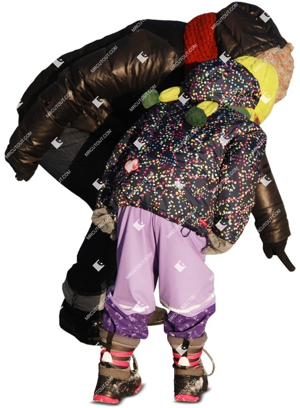 Family standing cut out pictures (722)