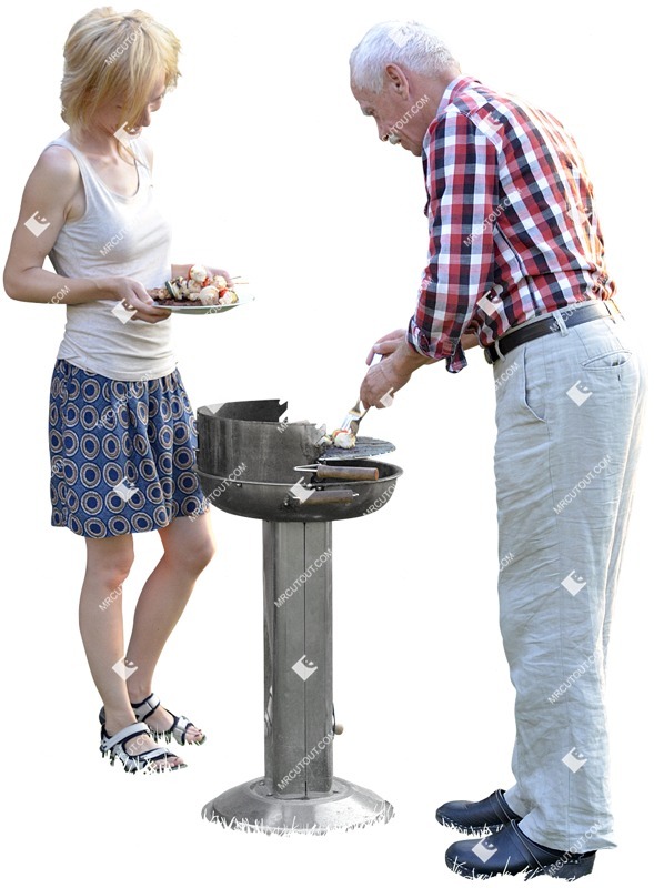 Family standing cut out pictures (4627)