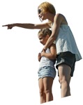 Cut out people - Family Standing 0047 | MrCutout.com - miniature