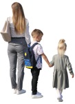 Cut out people - Family Standing 0058 | MrCutout.com - miniature