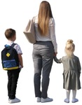 Cut out people - Family Standing 0059 | MrCutout.com - miniature